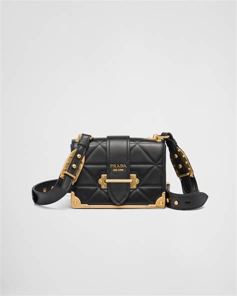 prada cahier stitched nappa leather bag|prada shoulder bags for women.